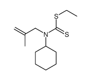 ethyl N-cyclohexyl-N-(2-methylprop-2-enyl)carbamodithioate结构式