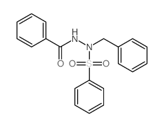 N-(benzenesulfonyl)-N-benzyl-benzohydrazide Structure