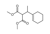 methyl 2-(methoxycarbonyl)-3-(1-cyclohexen-1-yl)butanoate结构式