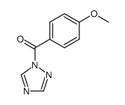 1-(p-anisoyl)-1,2.4-triazole Structure