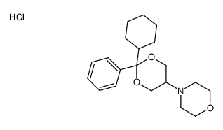 4-(2-cyclohexyl-2-phenyl-1,3-dioxan-5-yl)morpholine,hydrochloride结构式