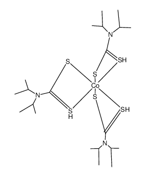 {tris(N,N-diisopropyldithiocarbamato) cobalt(III) Structure