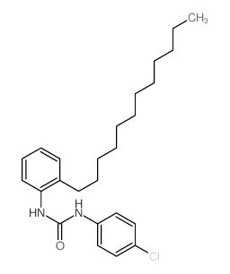 3-(4-chlorophenyl)-1-(2-dodecylphenyl)urea结构式