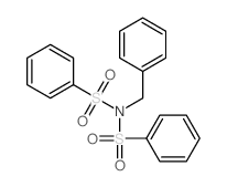 Benzenesulfonamide,N-(phenylmethyl)-N-(phenylsulfonyl)- structure