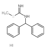 N-benzhydryl-1-methylsulfanyl-methanimidamide Structure