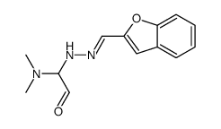 2-[(2E)-2-(1-benzofuran-2-ylmethylidene)hydrazinyl]-2-(dimethylamino)acetaldehyde Structure