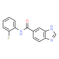 1H-Benzimidazole-5-carboxamide,N-(2-fluorophenyl)-(9CI) structure