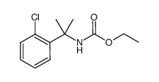 [1-(2-chlorophenyl)-1-methyl-ethyl]-carbamic acid ethyl ester结构式