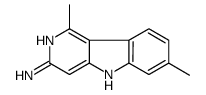 1,7-dimethyl-5H-pyrido[4,3-b]indol-3-amine Structure