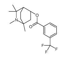 [(1S,4S,6R)-2,2,3,4-tetramethyl-3-azabicyclo[2.2.2]octan-6-yl] 3-(trifluoromethyl)benzoate结构式