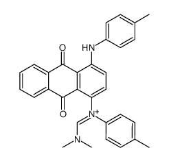 dimethylformamidinium salt of 1,4-di-p-tolylaminoanthraquinone结构式