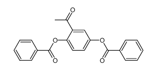 2-acetyl-1,4-phenylene dibenzoate Structure