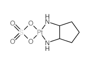 1,2-Cyclopentanediamine, platinum sulfate complex,(1R:trans)- structure