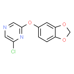 2-(1,3-Benzodioxol-5-yloxy)-6-chloropyrazine结构式