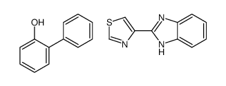 4-(1H-benzimidazol-2-yl)-1,3-thiazole,2-phenylphenol结构式