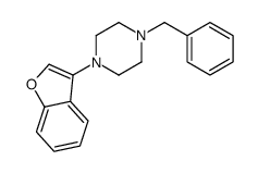 1-(3-benzofuryl)-4-benzylpiperazine结构式