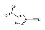 4-cyano-1H-pyrrole-2-carboxylic acid Structure