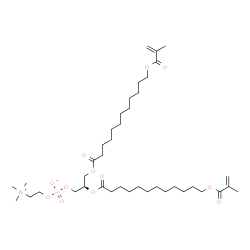 bis(1,2-(methacryloyloxy)dodecanoyl)phosphatidylcholine Structure