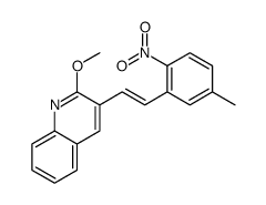 2-methoxy-3-[2-(5-methyl-2-nitrophenyl)ethenyl]quinoline结构式