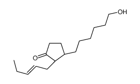 (2S,3S)-3-(6-hydroxyhexyl)-2-pent-2-enylcyclopentan-1-one Structure