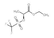 (S)-2-(三氟甲基磺酰氧基)丙酸乙酯结构式