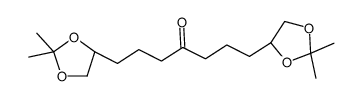 1,7-bis[(4S)-2,2-dimethyl-1,3-dioxolan-4-yl]heptan-4-one Structure