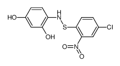 4-chloro-2-nitro-benzenesulfenic acid-(2,4-dihydroxy-anilide) Structure