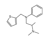 2-dimethylamino-1-(N-[2]thienylmethyl-anilino)-propane Structure