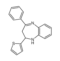 4-phenyl-2-(thiophen-2-yl)-2,3-dihydro-1H-benzo[b][1,4]diazepine Structure