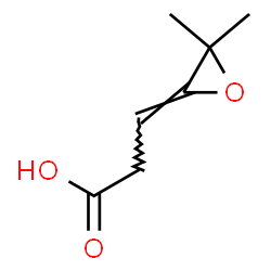 Propanoic acid,3-(3,3-dimethyl-2-oxiranylidene)- Structure