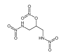 1,3-Dinitramino-2-propanol nitrate structure