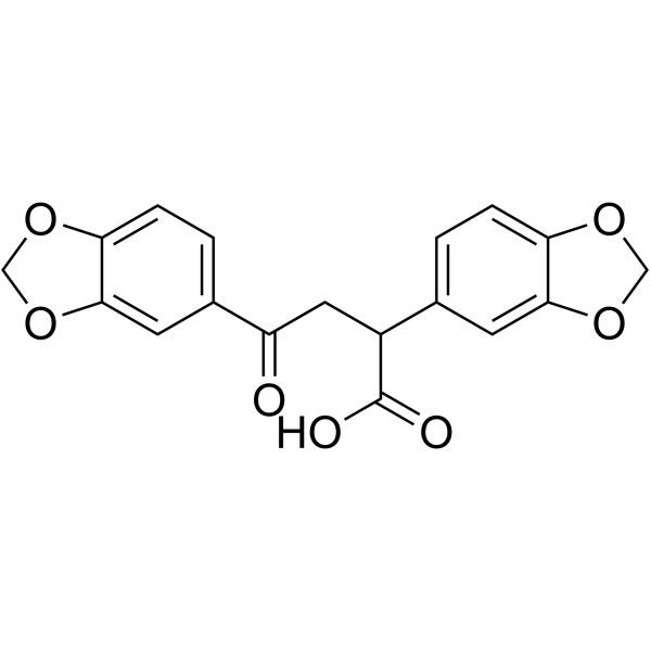 2,4-dibenzo[1,3]dioxol-5-yl-4-oxo-butanoic acid Structure