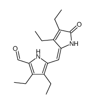 3,3',4,4'-tetraethyl-5'-formyl-5(1H)-pyrromethenone结构式