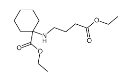 ethyl 1-(3-ethoxycarbonylpropylamino)cyclohexanecarboxylate Structure