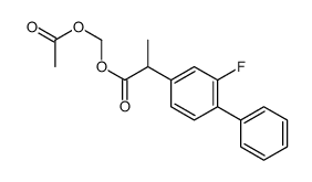 Acetoxymethyl 2-(2-fluoro-4-biphenylyl)propionate Structure