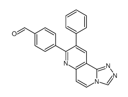 4-(9-phenyl-[1,2,4]triazolo[3,4-f][1,6]naphthyridin-8-yl)benzaldehyde结构式