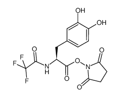 N-trifluoroacetyl-L-DOPA hydroxysuccinimide ester Structure