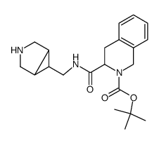 Tert-butyl 3-{[(3-azabicyclo[3.1.0]hex-6-ylmethyl)amino]carbonyl}-3,4-dihydroisoquinoline-2(1H)-carboxylate结构式