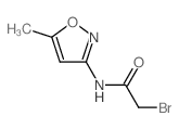 2-溴-N-(5-甲基异噁唑-3-基)乙酰胺结构式