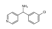 4-Pyridinemethanamine, α-(3-chlorophenyl)结构式