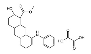 methyl (1S,15S,18S,19S,20S)-18-hydroxy-1,3,11,12,14,15,16,17,18,19,20,21-dodecahydroyohimban-19-carboxylate,oxalic acid结构式