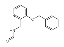 N-[(3-苄氧基吡啶-2-基)甲基]甲酰胺结构式