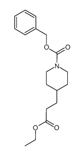 ethyl 1-[(phenylmethoxy)carbonyl]-4-piperidinepropanoate Structure