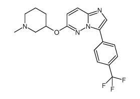 6-(1-methyl-piperidin-3-yloxy)-3-(4-trifluoromethyl-phenyl)-imidazo[1,2-b]pyridazine Structure