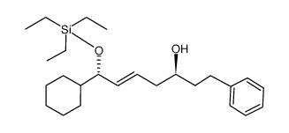 (E)-(3S,7S)-7-cyclohexyl-1-phenyl-7-(triethylsilyloxy)hept-5-en-3-ol Structure