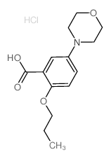 5-Morpholino-2-propoxybenzoic acid hydrochloride Structure