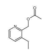 acetic acid-(3-ethyl-[2]pyridylmethyl ester) Structure