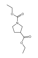 pyrrolidine-1,3-dicarboxylic acid diethyl ester Structure