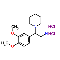 2-(3,4-Dimethoxyphenyl)-2-(1-piperidinyl)ethanamine dihydrochloride Structure