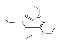 diethyl 2-(2-cyanoethyl)-2-ethylpropanedioate结构式